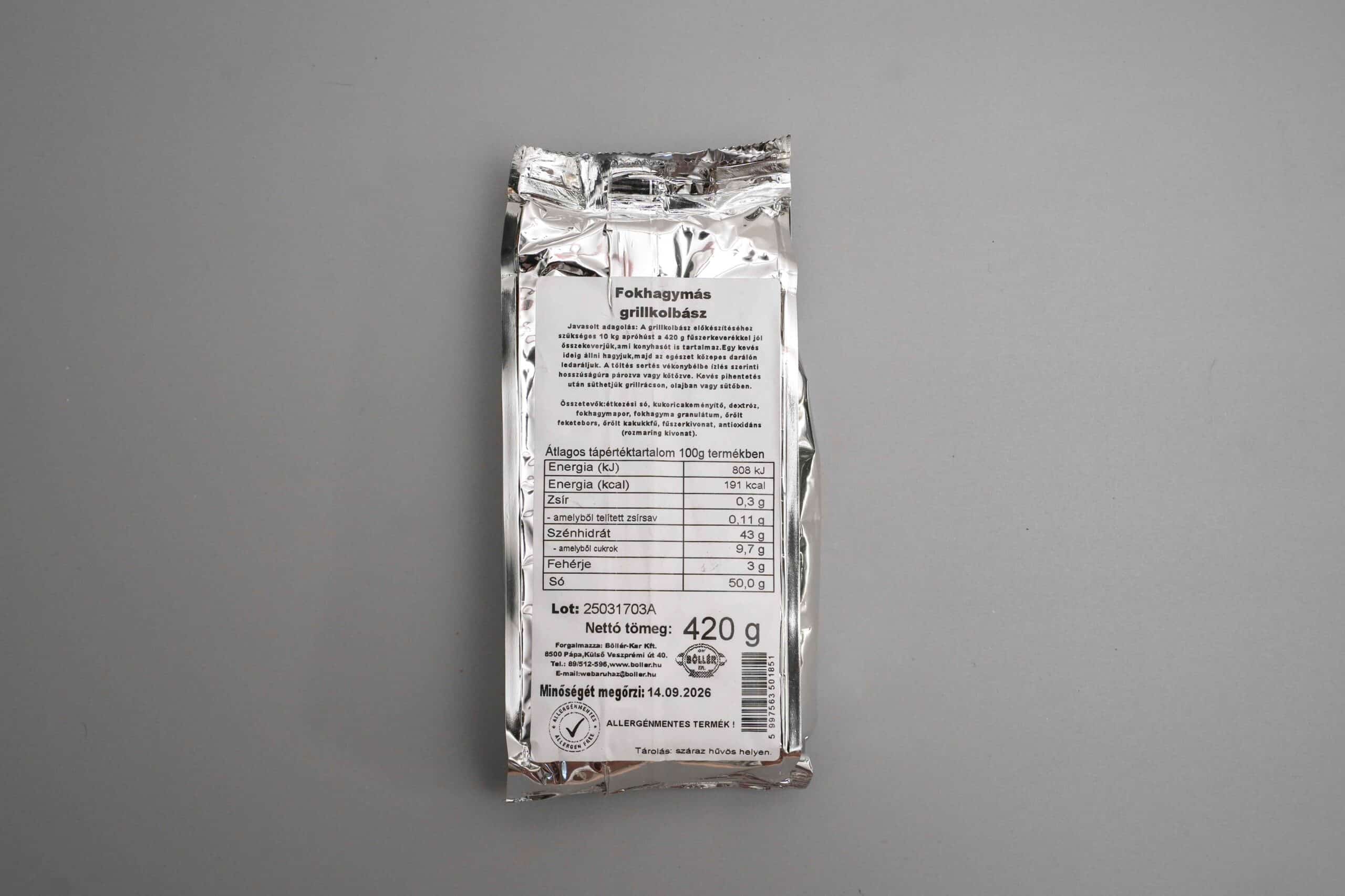 fokhagymásgrillfűszer